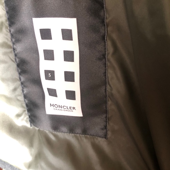 Moncler x Salehe Bembury Men's down Jacket Dark Green size 3 or large - Picture 8 of 10
